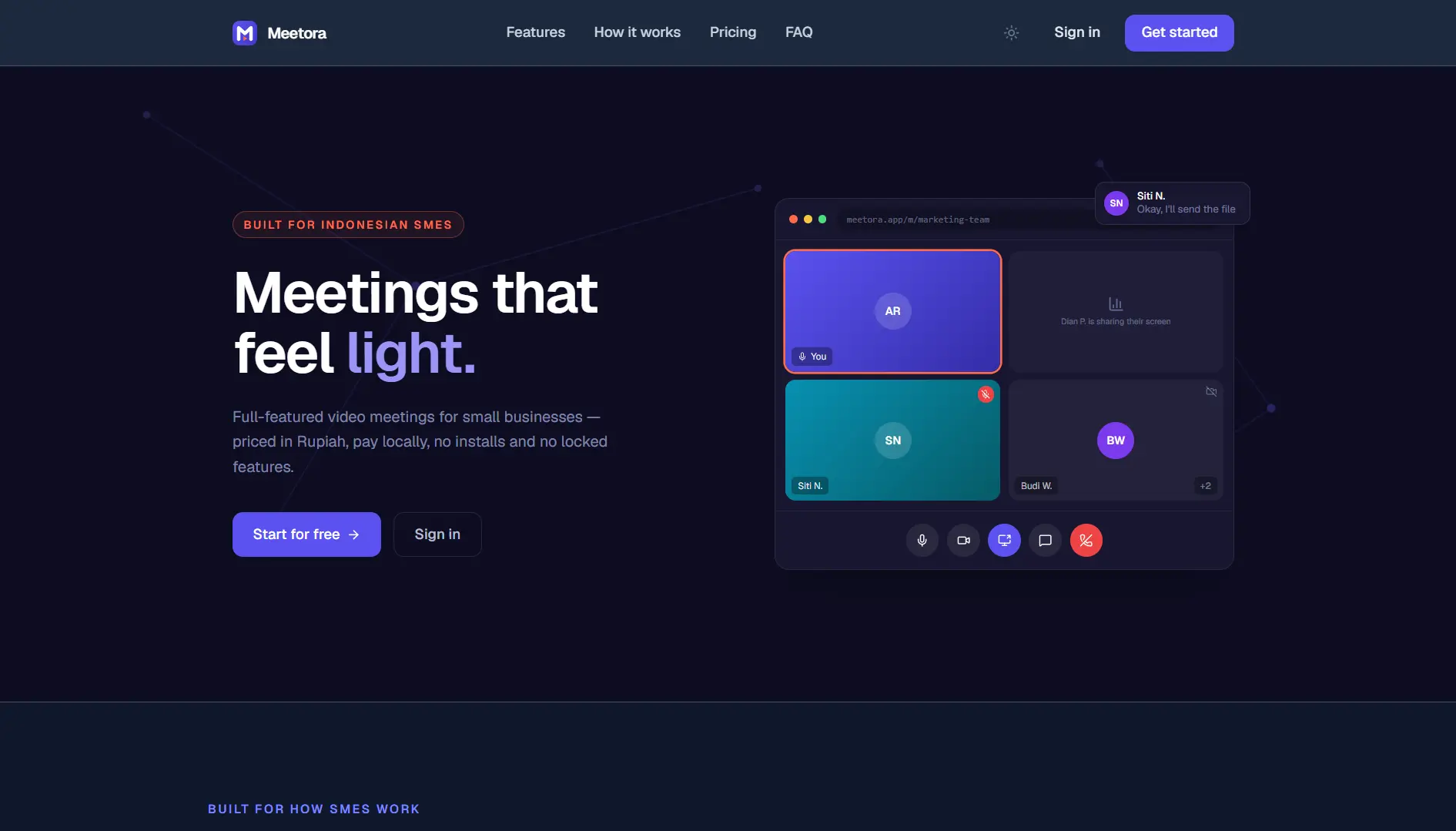 Meetora Platform Mockup
